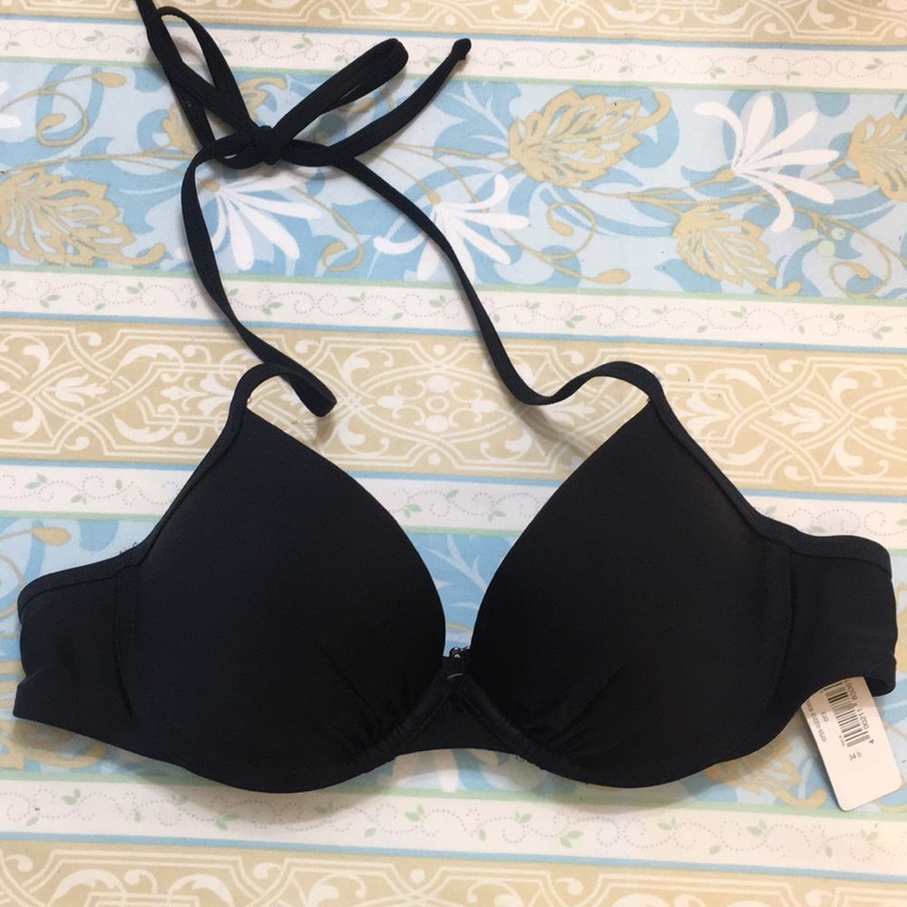 Aerie black push up bikini top